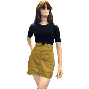 Windsor Stylish-Chic Twill Mini Skirt